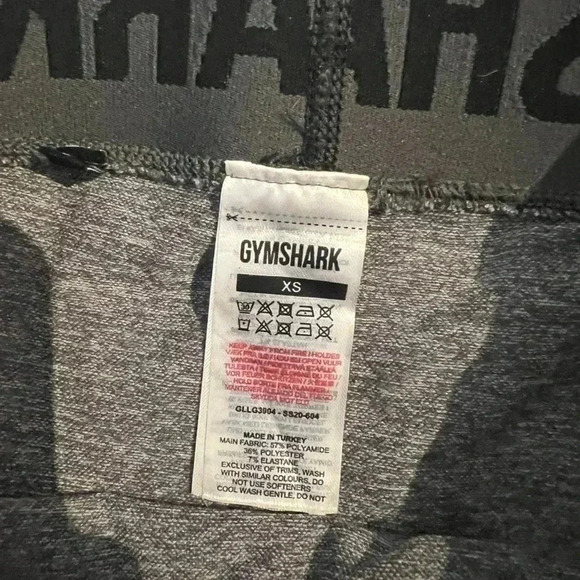 Gymshark Flex Contour Leggings Size Xs Charcoal Marl Black - Picture 5 of 8